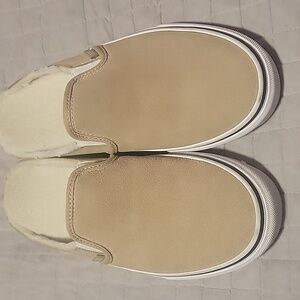 Beige Slip On Vans